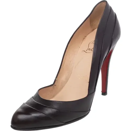 Pre-owned Leather heels , female, Sizes: 5 1/2 UK - Christian Louboutin Pre-owned - Modalova