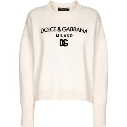 Cashmere Jumper , female, Sizes: L - Dolce & Gabbana - Modalova