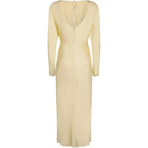 Open Back Longuette Dress , female, Sizes: 2XS, S - Calvin Klein - Modalova