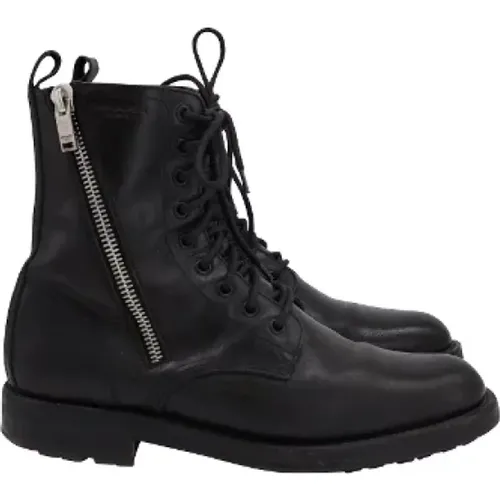 Pre-owned Leather boots , male, Sizes: 7 UK - Yves Saint Laurent Vintage - Modalova