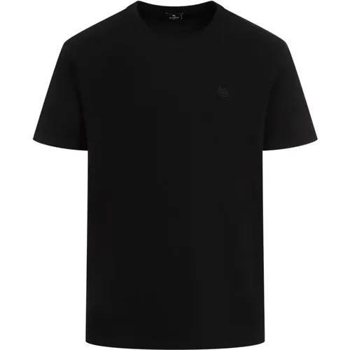 Schwarzes Roma T-Shirt , Herren, Größe: M - ETRO - Modalova