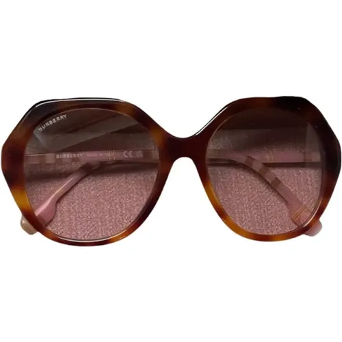 Schildpatt-Sonnenbrille neu mit Box , Damen, Größe: ONE Size - Burberry - Modalova