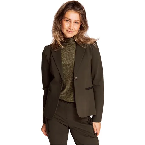 Blazer Salma Dark Olive , female, Sizes: S, 2XS, L, XS - Zhrill - Modalova