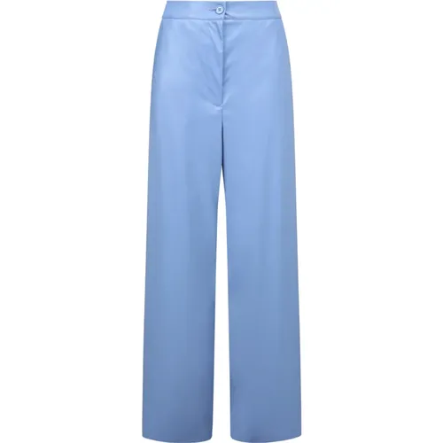 Blaue Weite Hose für Frauen - MM6 Maison Margiela - Modalova