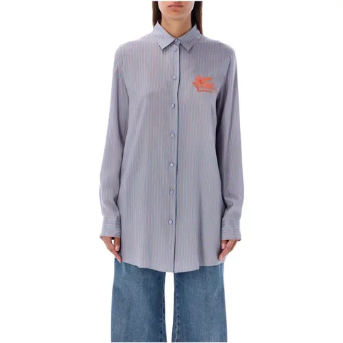 Silk Striped Shirt , female, Sizes: S - ETRO - Modalova