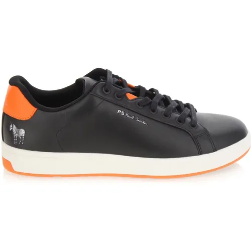 Albany Leder Sneakers Schwarz , Herren, Größe: 42 EU - PS By Paul Smith - Modalova