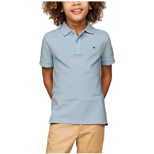 Blau Polo Shirt Jugendlicher Stil - Tommy Hilfiger - Modalova