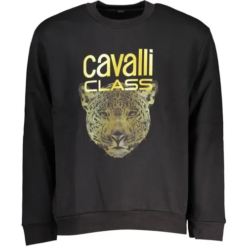 Chic Fleece Sweatshirt in , male, Sizes: M, S, XL - Cavalli Class - Modalova