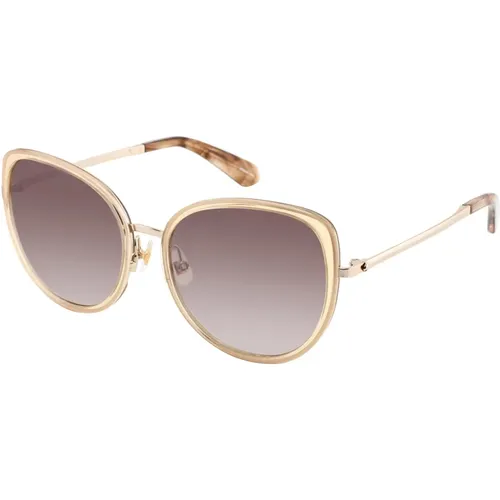 Brown Shaded Jensen Sunglasses , female, Sizes: 57 MM - Kate Spade - Modalova