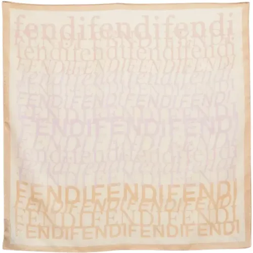 Pre-owned Cotton scarves , female, Sizes: ONE SIZE - Fendi Vintage - Modalova