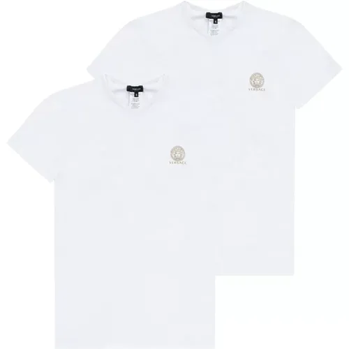 T-Shirt , Herren, Größe: 3XL - Versace - Modalova