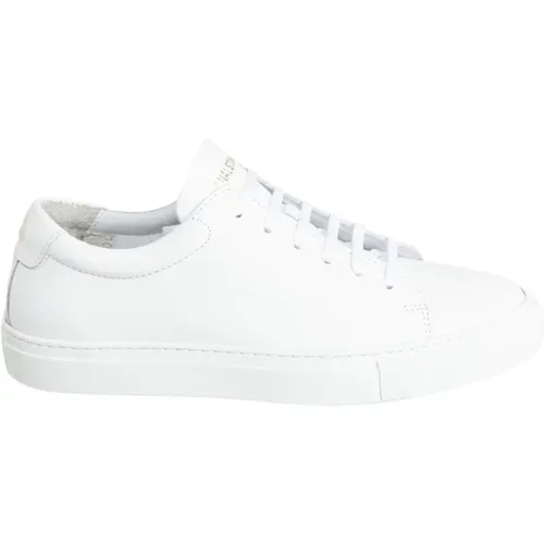 Weiße Leder Low-Cut Sneakers - NATIONAL STANDARD - Modalova