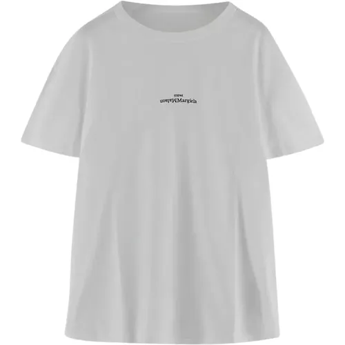 Baumwoll Logo T-Shirt , Herren, Größe: XL - Maison Margiela - Modalova