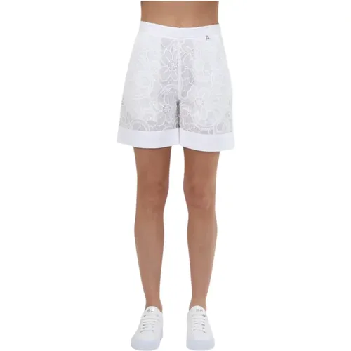 Lace Macramé Shorts , female, Sizes: M, XS, 2XS - Twinset - Modalova