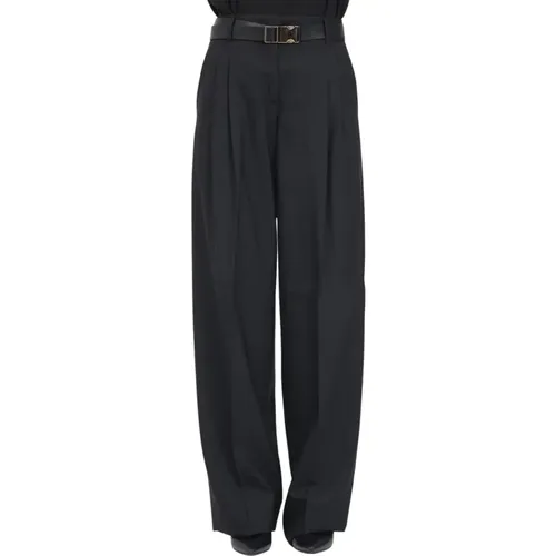 Elegante Schwarze Hose Juanita Stil , Damen, Größe: M - Max Mara - Modalova