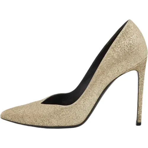 Pre-owned Fabric heels , female, Sizes: 7 UK - Yves Saint Laurent Vintage - Modalova