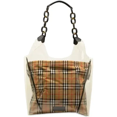 Pre-owned Canvas shoulder-bags , female, Sizes: ONE SIZE - Burberry Vintage - Modalova