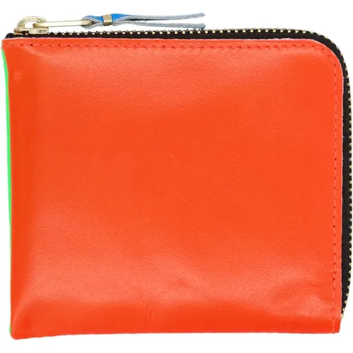 Small Zip Wallet in Super Fluo Style , female, Sizes: ONE SIZE - Comme des Garçons - Modalova