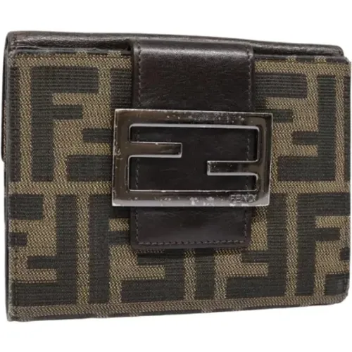 Pre-owned Canvas wallets , female, Sizes: ONE SIZE - Fendi Vintage - Modalova