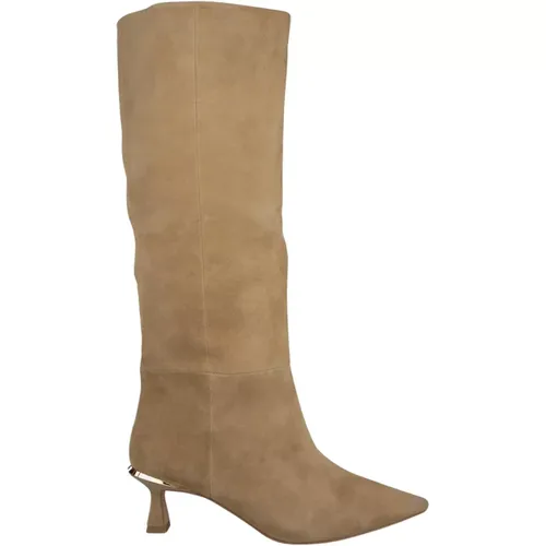 Pointed Toe Leather Boots , female, Sizes: 5 UK - Alma en Pena - Modalova