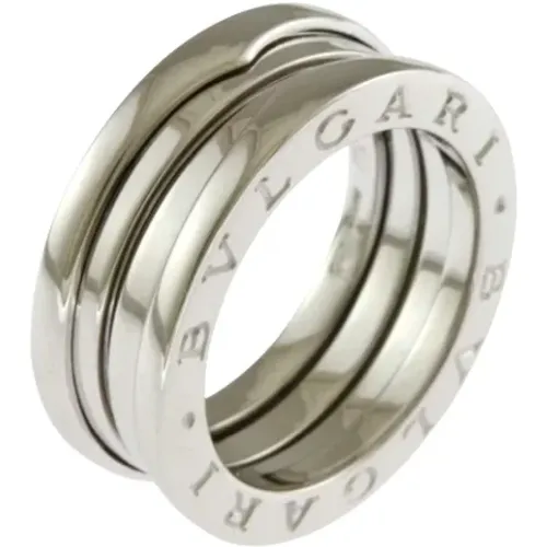 Pre-owned White Gold rings , female, Sizes: ONE SIZE - Bvlgari Vintage - Modalova