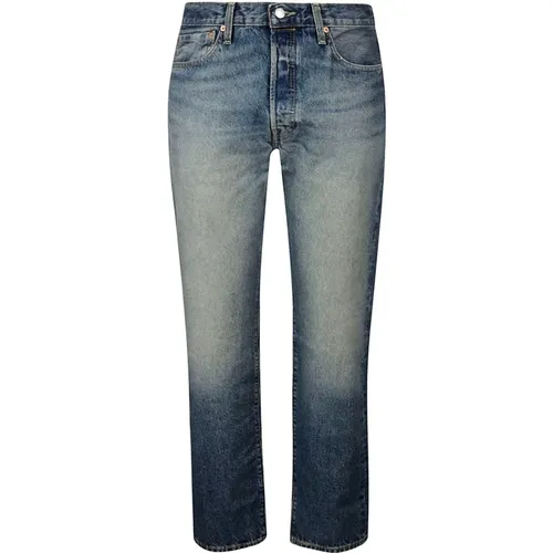Levi's, Original Blaue Jeans, Gerader Schnitt , Herren, Größe: W29 L32 - Levis - Modalova