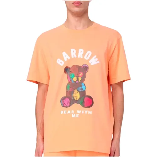 Unisex Jersey T-Shirt in Papaya , Herren, Größe: XL - Barrow - Modalova