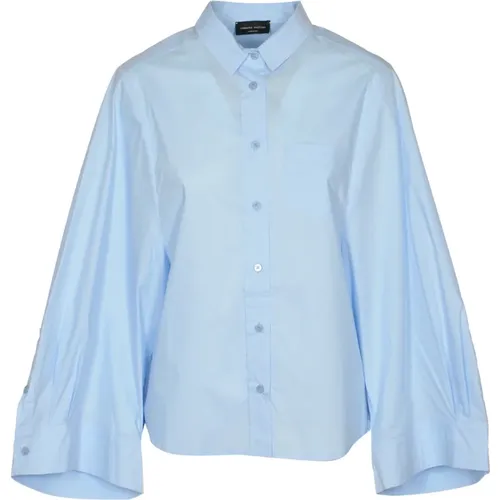 Clear Wide Sleeve Shirt , female, Sizes: M - Roberto Collina - Modalova