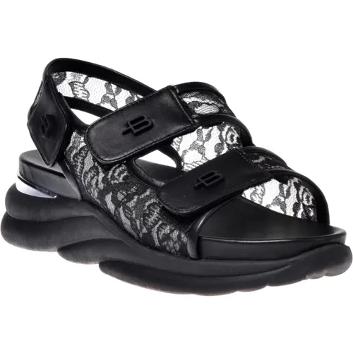 Sandal in lace , female, Sizes: 8 UK, 5 UK, 7 UK, 6 UK, 5 1/2 UK - Baldinini - Modalova