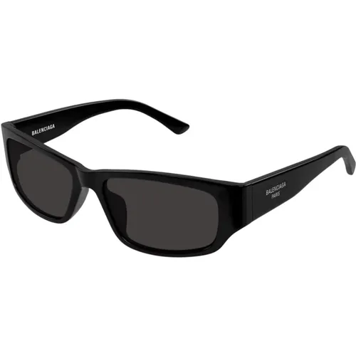 Schwarze Graue Sonnenbrille Stilvolles Modell , unisex, Größe: 57 MM - Balenciaga - Modalova