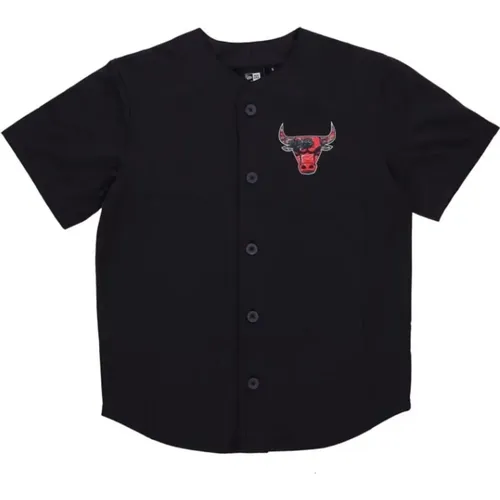 Streetwear NBA Jersey Chibul Schwarz/Rot , Herren, Größe: 2XL - new era - Modalova