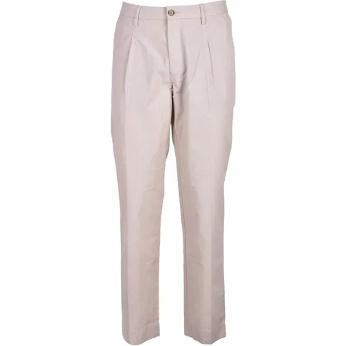 Casual Cotton Blend Linen Pants , male, Sizes: 4XL - Hugo Boss - Modalova