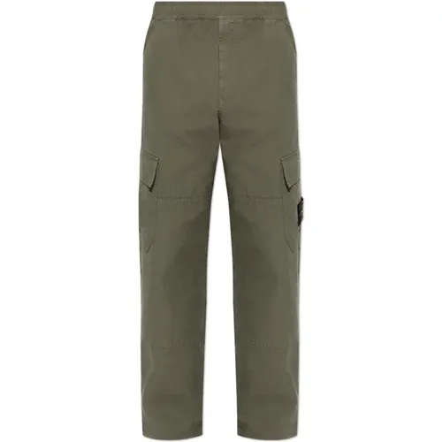 Trousers with logo , male, Sizes: W31 - Stone Island - Modalova