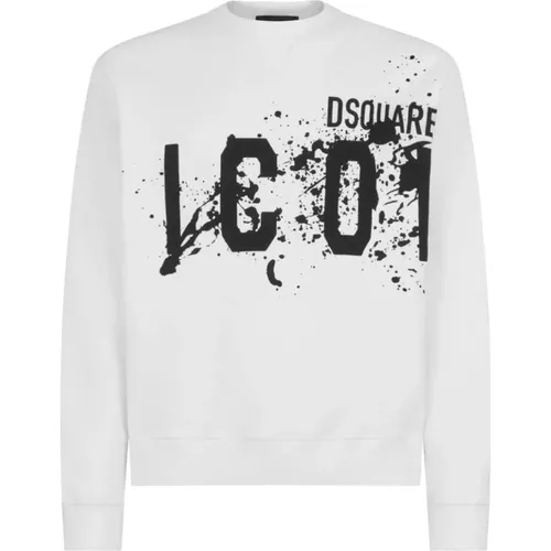 Sweatshirts & Hoodies , Herren, Größe: L - Dsquared2 - Modalova