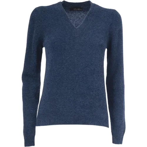 Warm and Stylish V-Neck Wool Sweater , female, Sizes: XS, S - Gran Sasso - Modalova