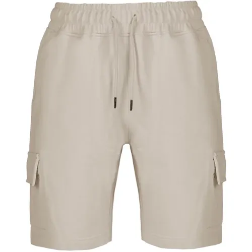Bermuda Shorts in Cotton with Fleece Pockets , male, Sizes: L, 2XL, M, XL - BomBoogie - Modalova