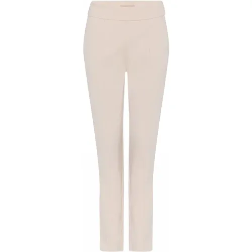 High Waist Regular Hose Creme Braun , Damen, Größe: L - Gustav - Modalova