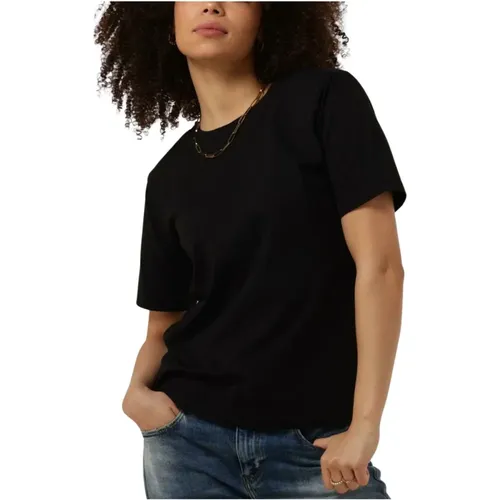 Schwarzes Jorygz Tee Damen Tops , Damen, Größe: XS - Gestuz - Modalova