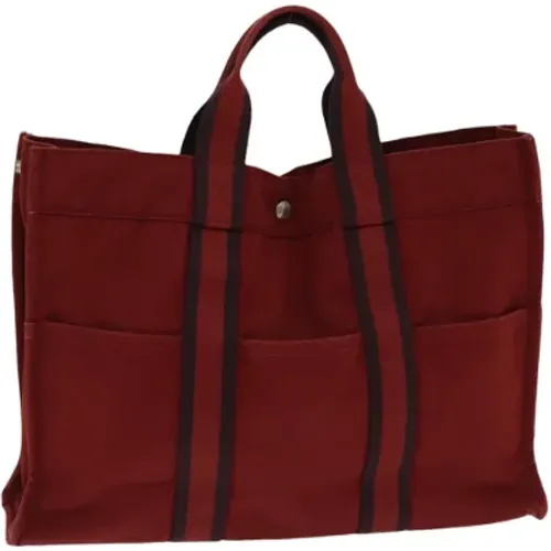 Pre-owned Canvas totes , female, Sizes: ONE SIZE - Hermès Vintage - Modalova