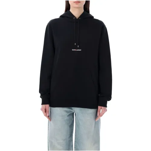Hooded Sweatshirt Knitwear , female, Sizes: L, M, S, XS - Saint Laurent - Modalova