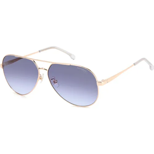 Gold Blue/Grey Azure Sunglasses , female, Sizes: 63 MM - Carrera - Modalova