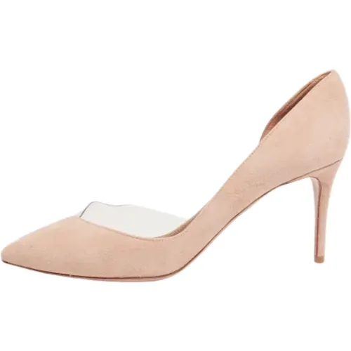 Pre-owned Suede heels , female, Sizes: 3 1/2 UK - Aquazzura Pre-owned - Modalova