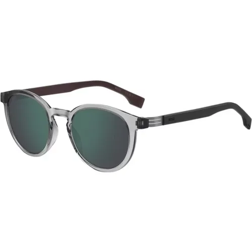Stylish Green Mirror Lens Sunglasses , unisex, Sizes: 51 MM - Boss - Modalova