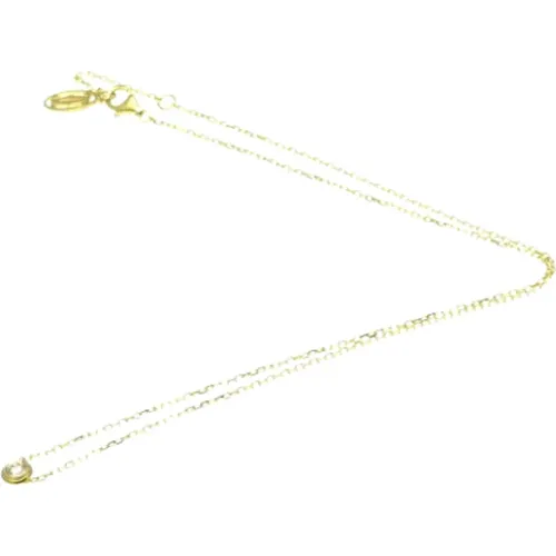 Pre-owned Gold necklaces , female, Sizes: ONE SIZE - Cartier Vintage - Modalova