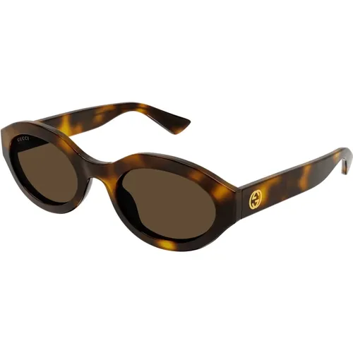 Havana Sunglasses, Stylish and Versatile , female, Sizes: 53 MM - Gucci - Modalova