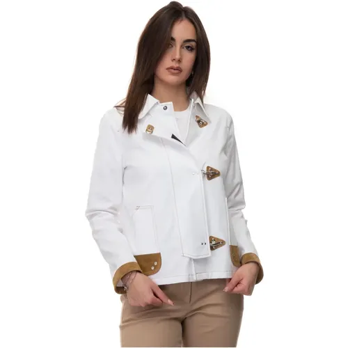 Short harrington jacket , female, Sizes: M - Fay - Modalova