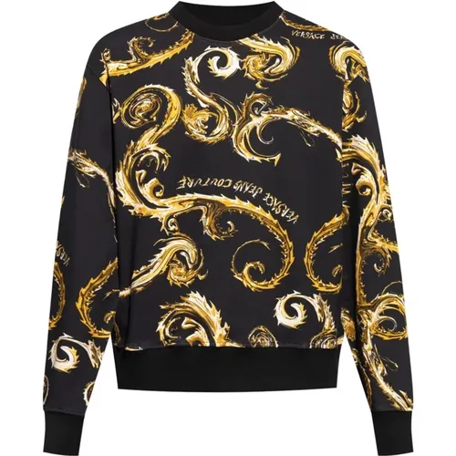 Pullover,Schwarzer Pullover mit ***cv - Versace Jeans Couture - Modalova