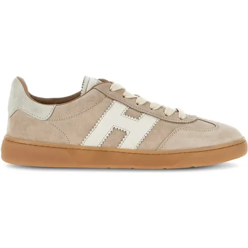 Suede Low-Top Sneakers for Women , female, Sizes: 3 1/2 UK - Hogan - Modalova