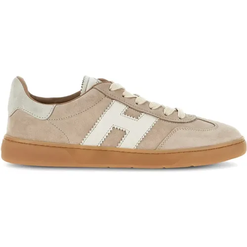 Suede Low-Top Sneakers for Women , female, Sizes: 8 UK, 4 UK, 3 1/2 UK, 4 1/2 UK, 5 1/2 UK, 2 1/2 UK, 2 UK, 6 UK, 3 UK - Hogan - Modalova