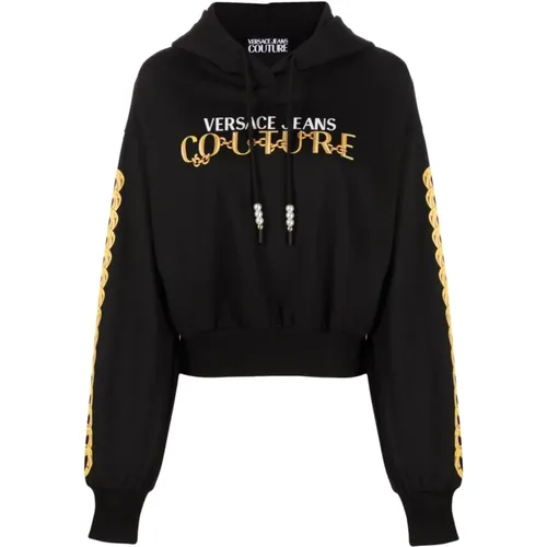 Sweatshirts for Women Aw23 , female, Sizes: XS, S - Versace Jeans Couture - Modalova